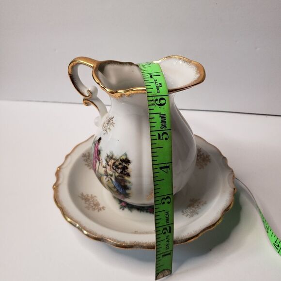 Pitcher & Wash Basin Set Made in Japan - Picture 5 of 7